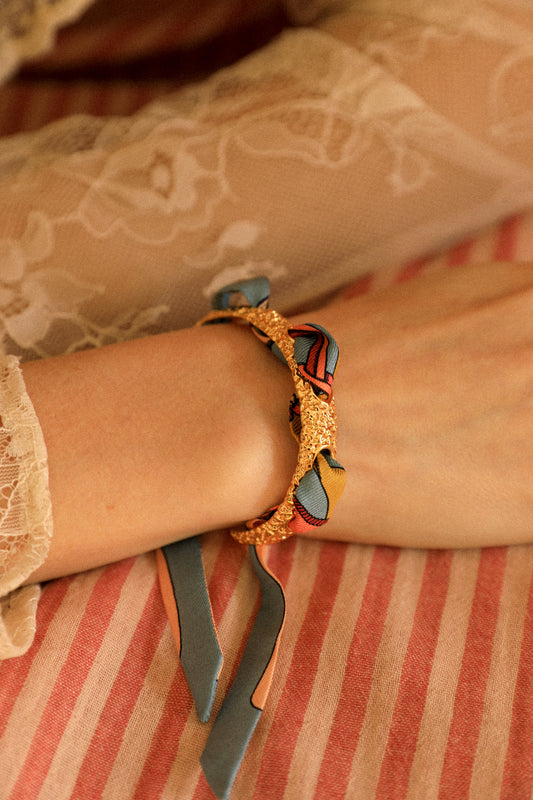 Bracelet Queen et ruban Pirate coloré