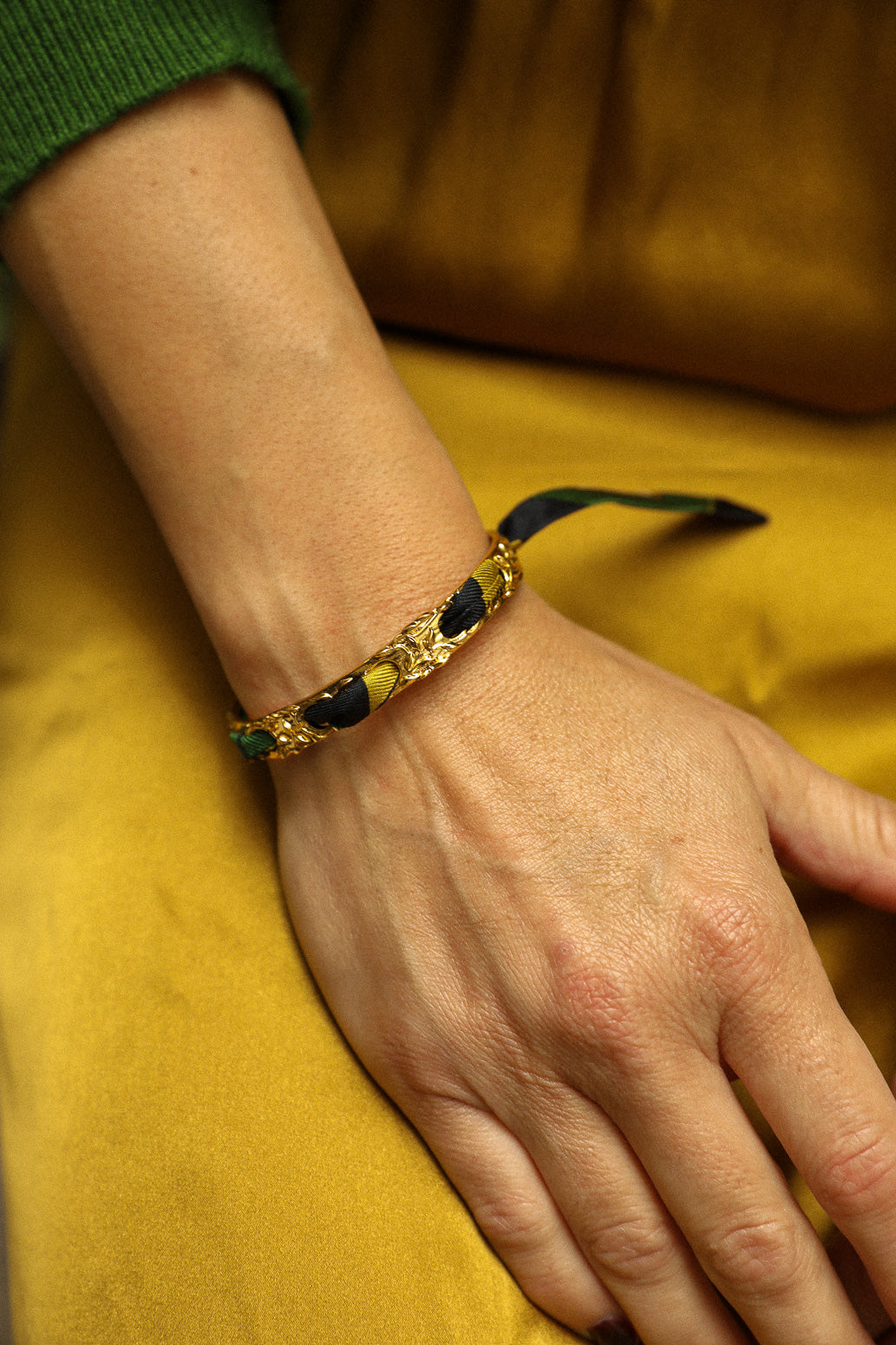 Fairy bracelet and Luckyou ribbon, green