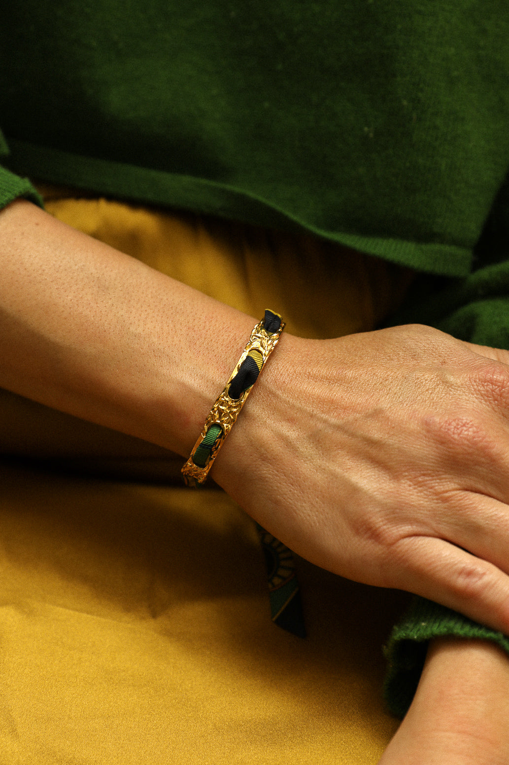 Fairy bracelet and Luckyou ribbon, green