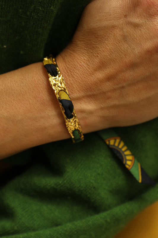 Fairy bracelet and Luckyou ribbon, green