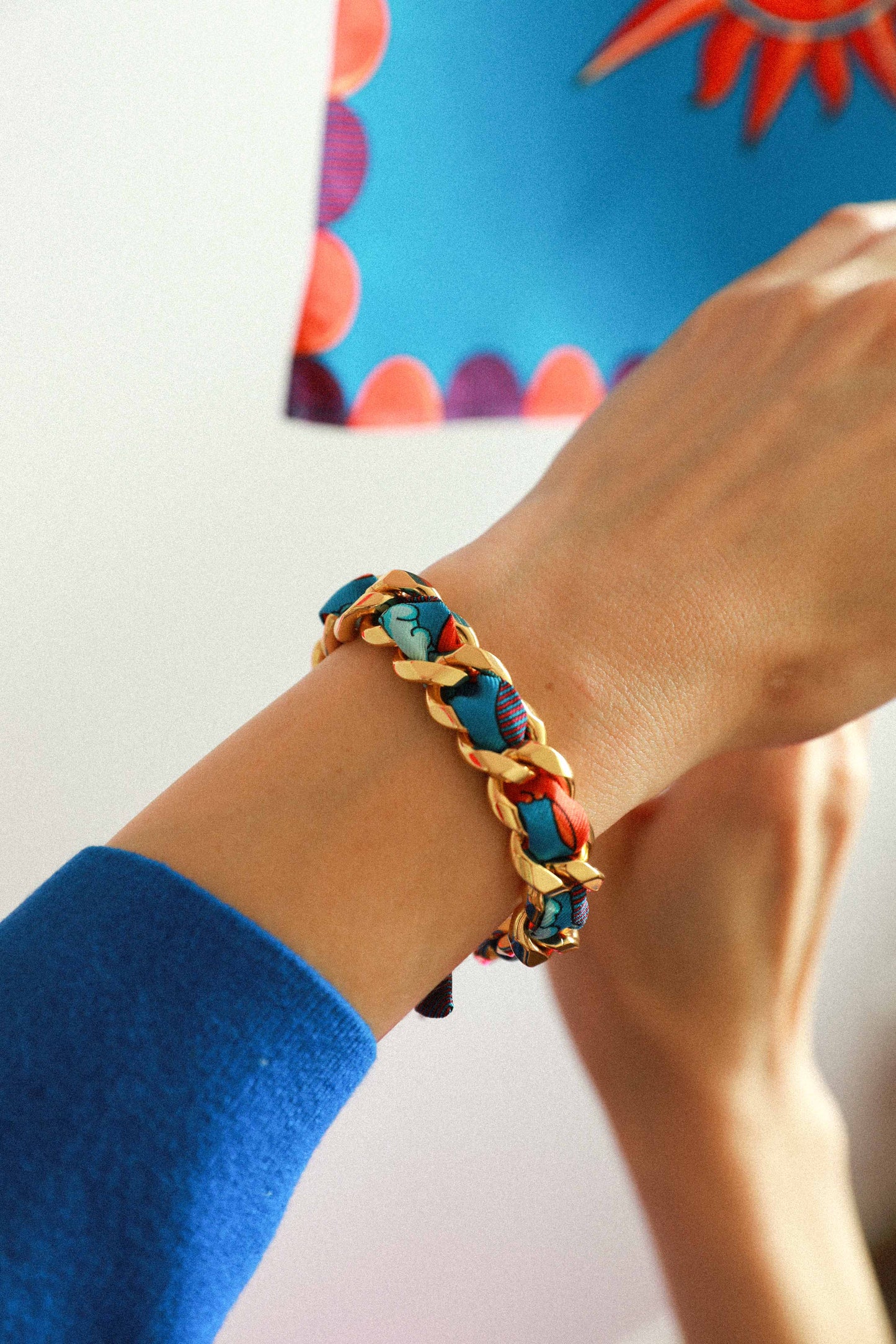 Bracelet Décembre et ruban Le Cirque des Rêves, coloré