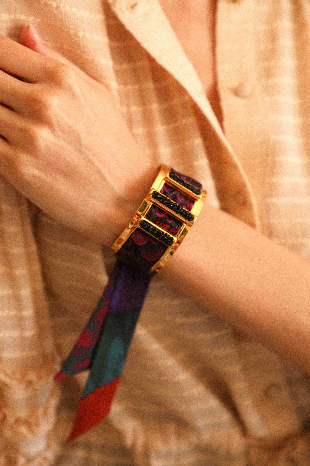 Manchette Quartz et ruban Colibri