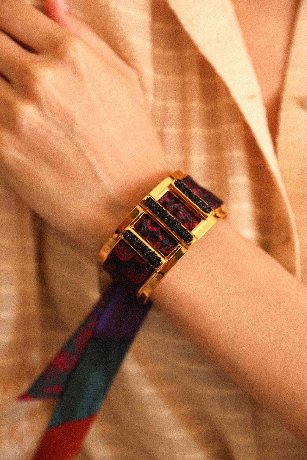 Manchette Quartz et ruban Colibri