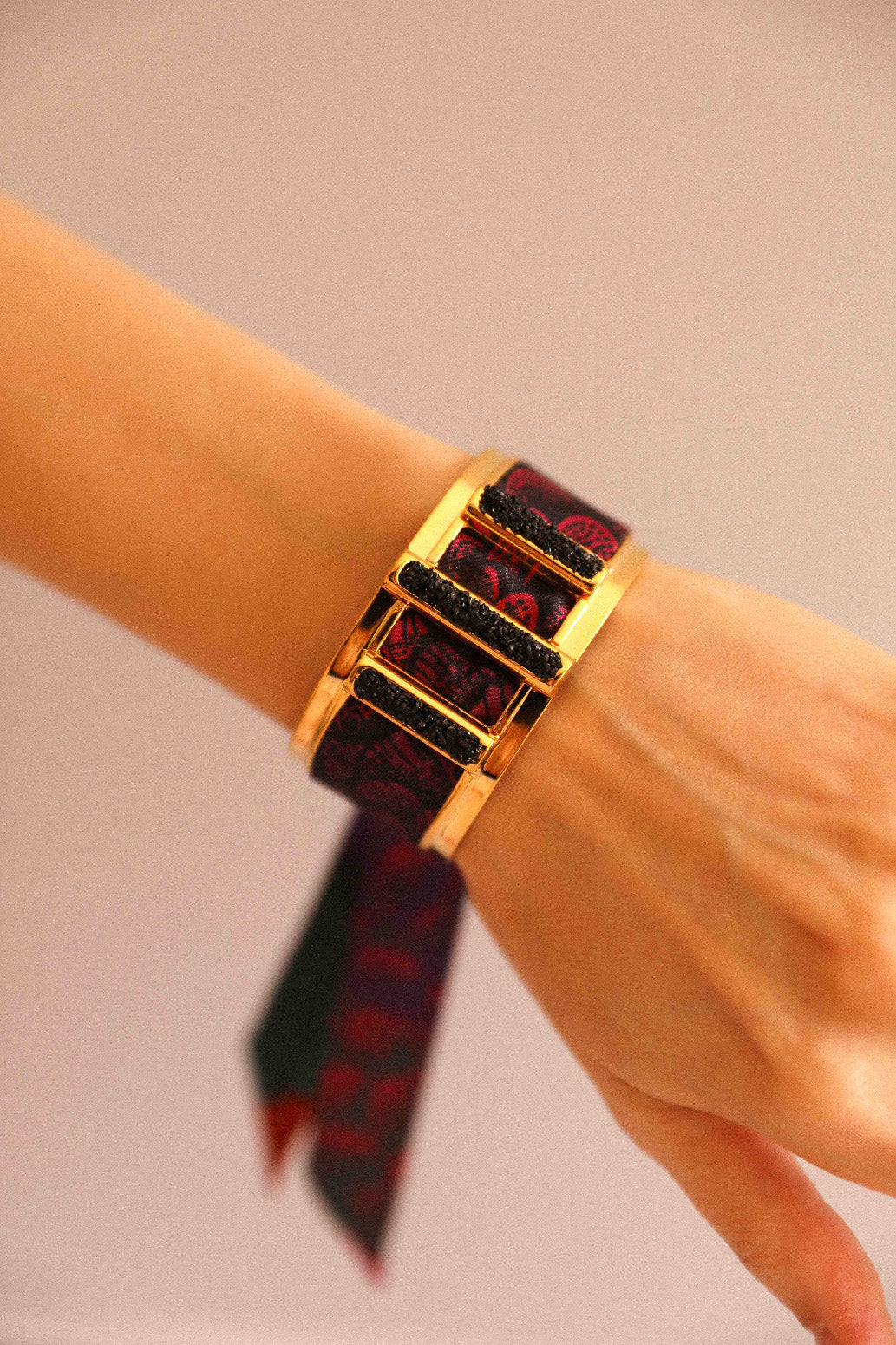 Manchette Quartz et ruban Colibri