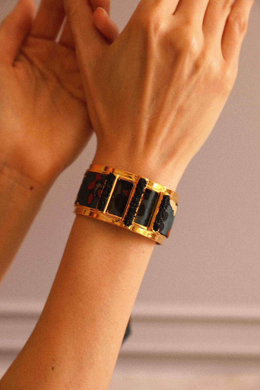 Manchette Quartz et ruban Néo-léo ardoise