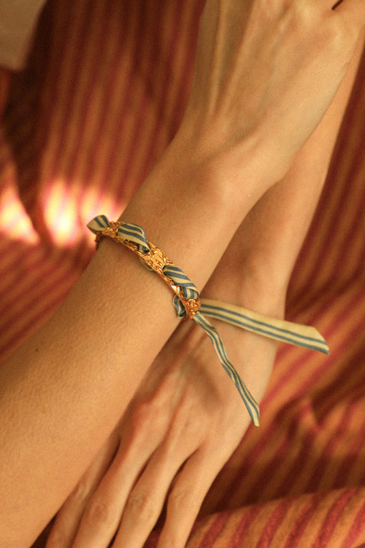 Bracelet Féérie et ruban Marinière neutre