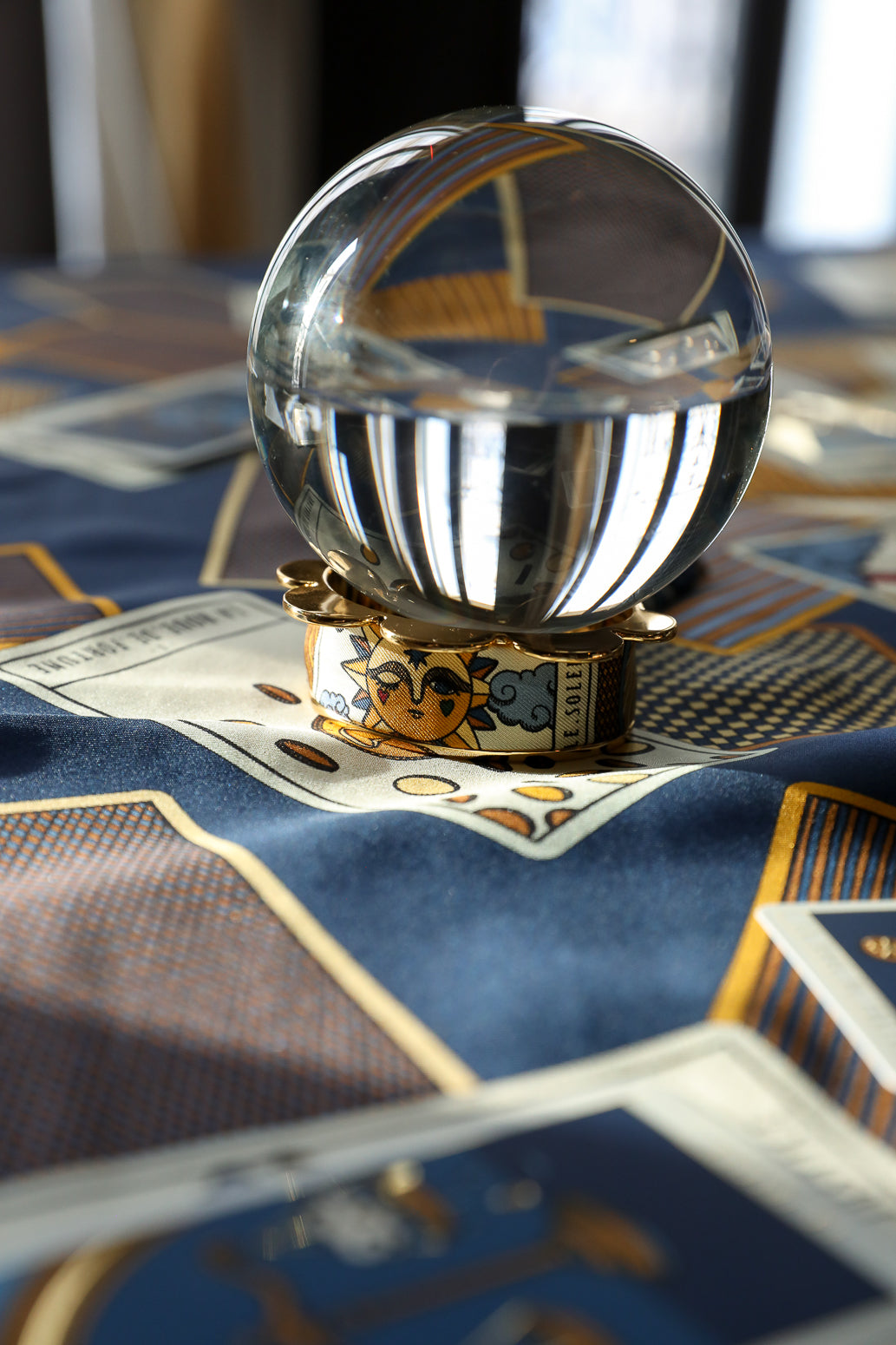 Manchette Fanion et ruban Tarot, marine