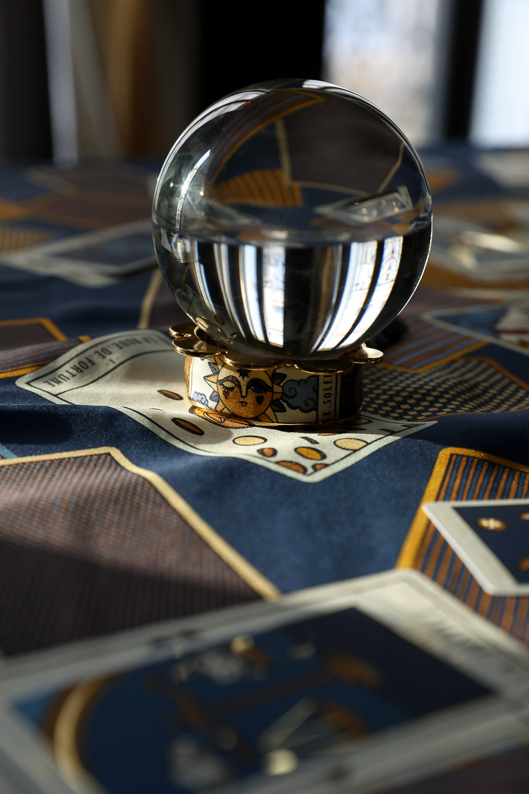 Manchette Fanion et ruban Tarot, marine