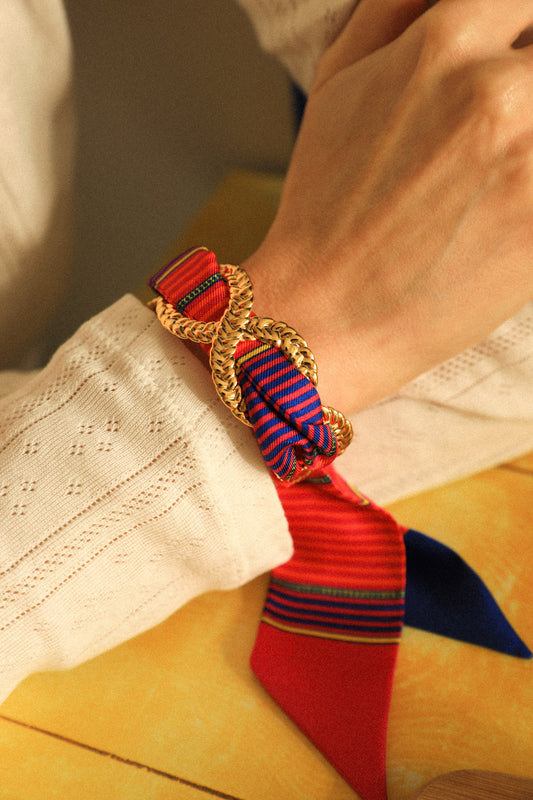 Manchette Tresse et ruban Summer