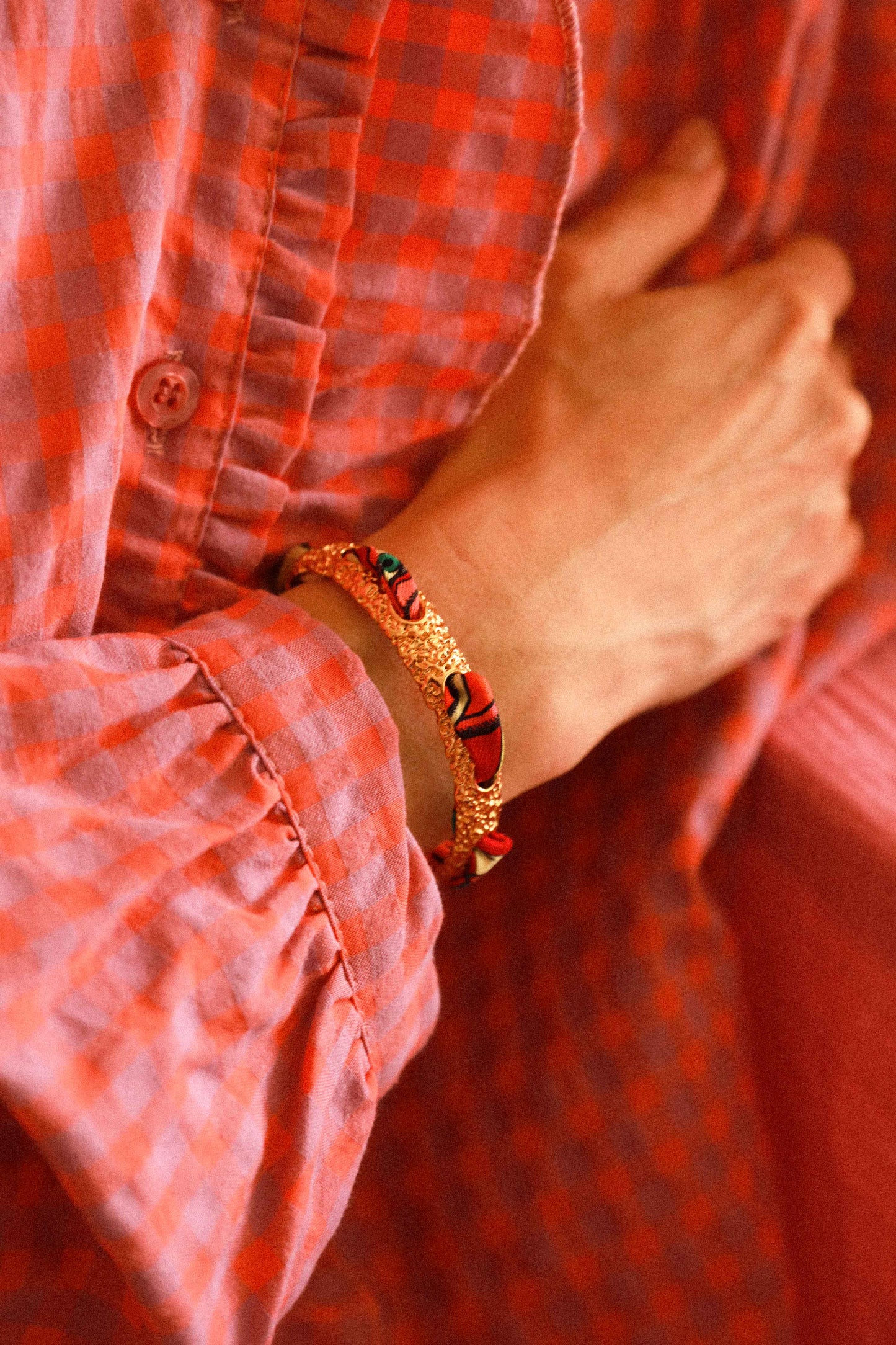 Bracelet Queen et ruban Tigres & Cerceaux, coloré