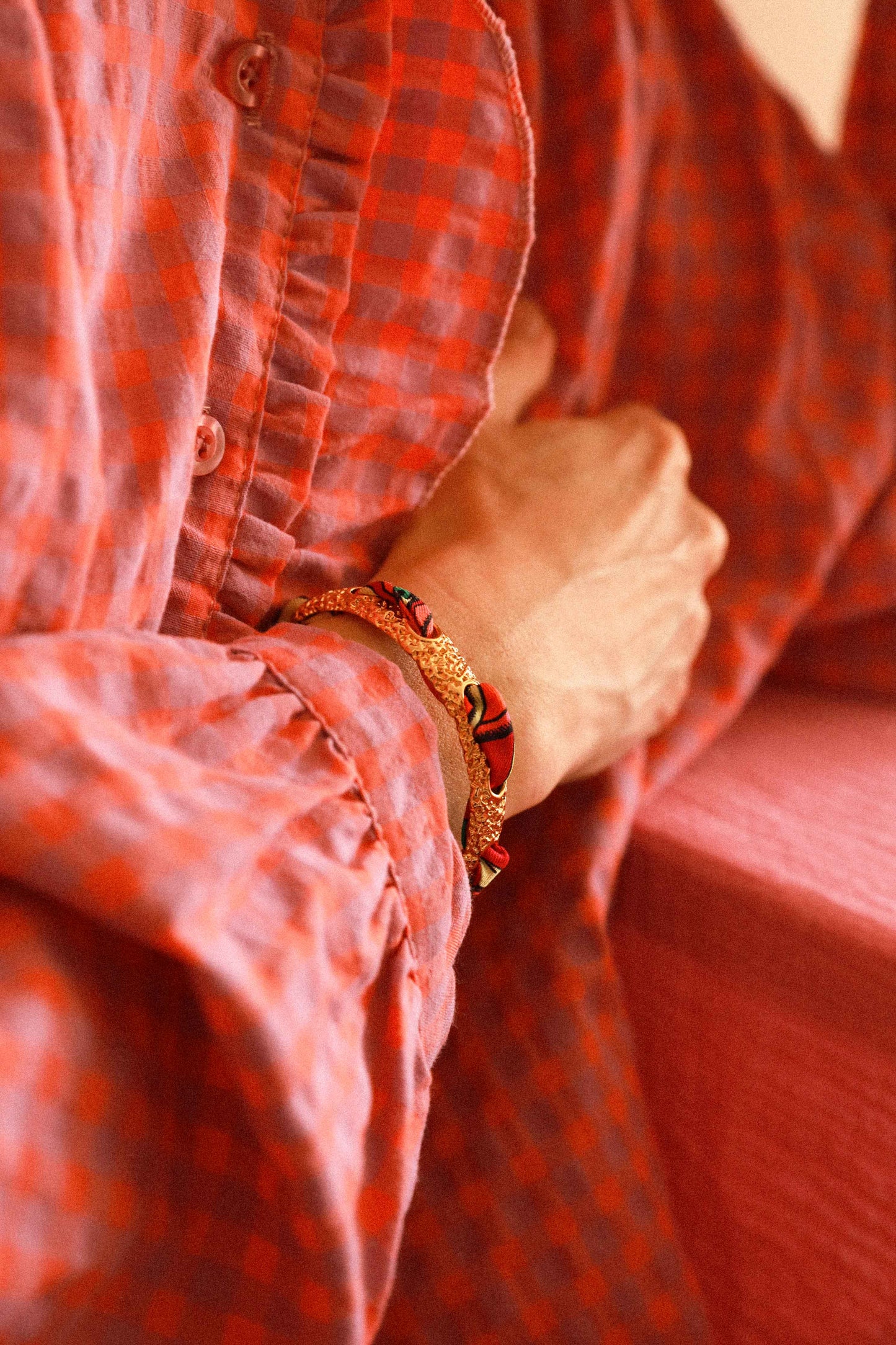 Bracelet Queen et ruban Tigres & Cerceaux, coloré