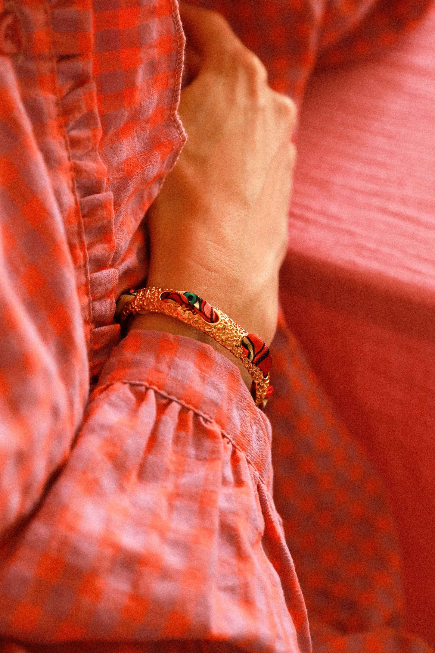 Bracelet Queen et ruban Tigres & Cerceaux, coloré