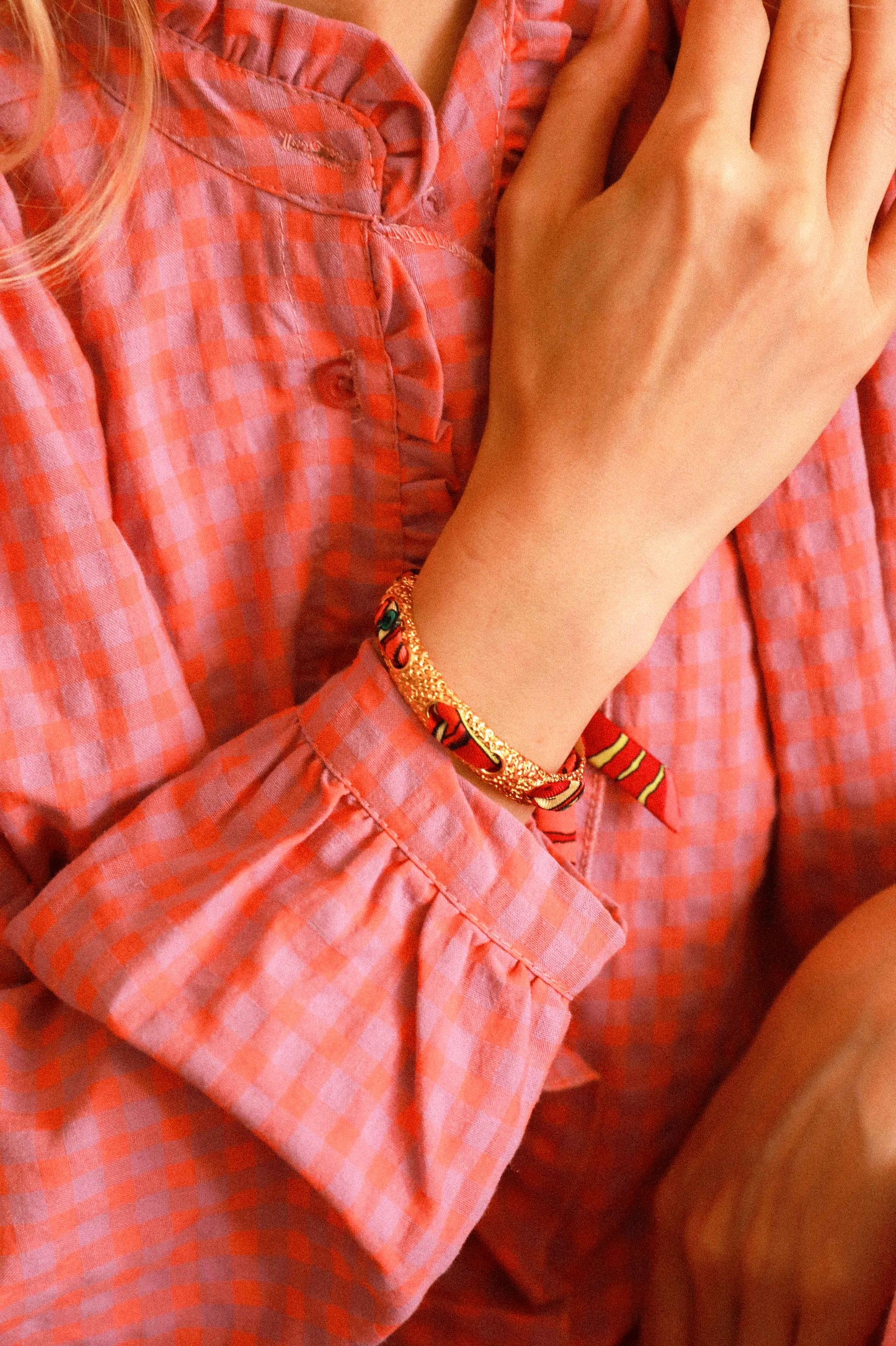 Bracelet Queen et ruban Tigres & Cerceaux, coloré