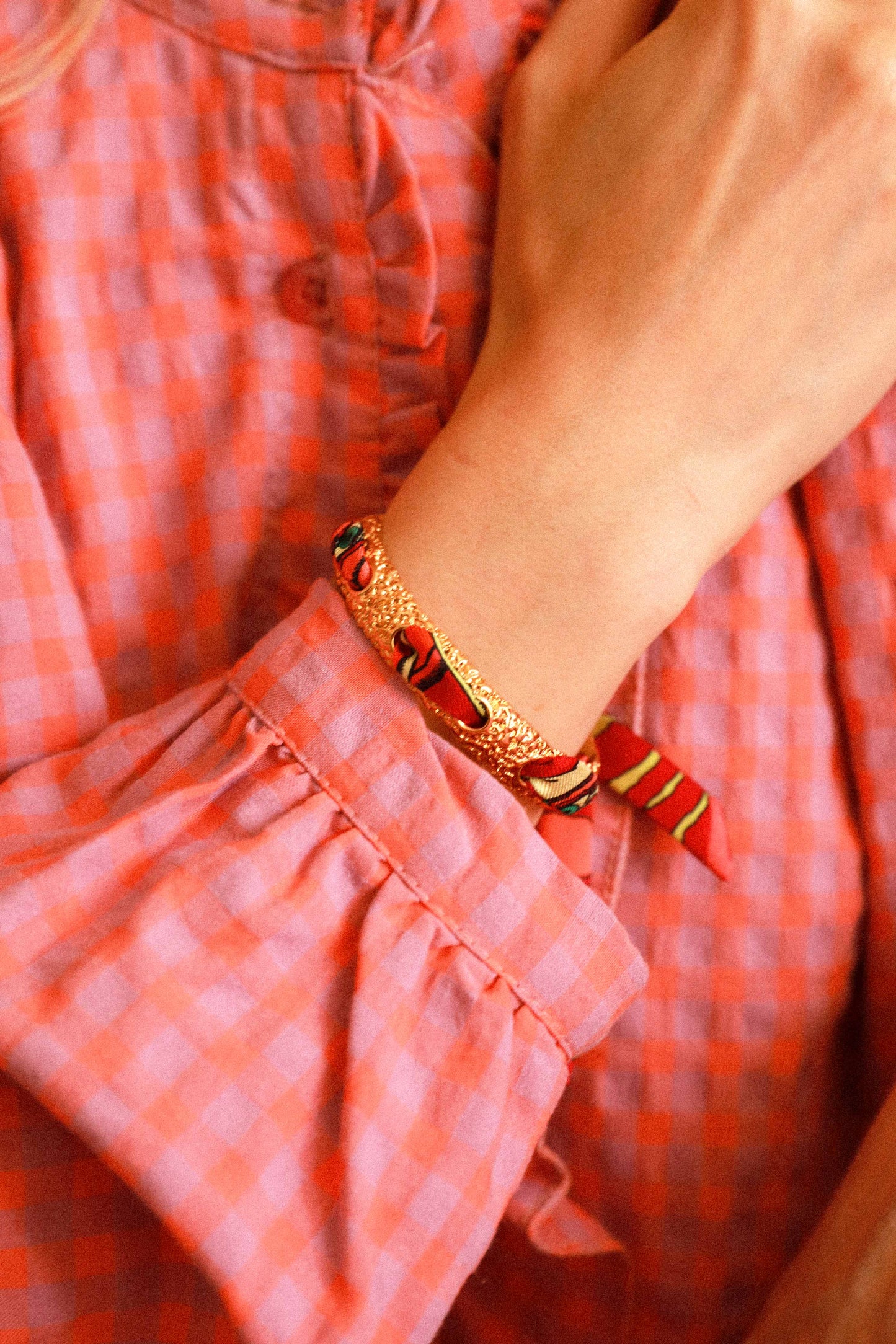Bracelet Queen et ruban Tigres & Cerceaux, coloré