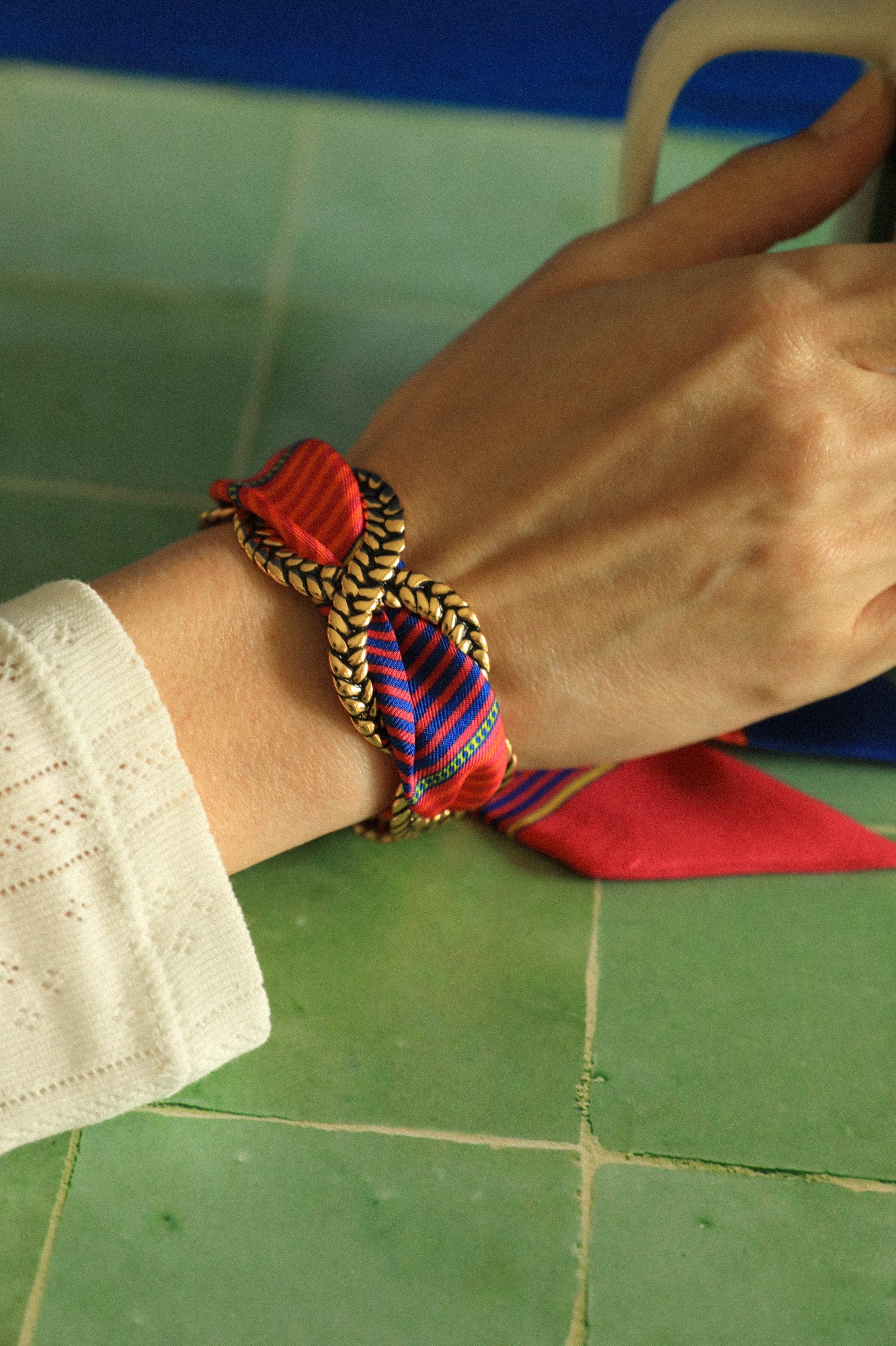 Manchette Tresse et ruban Summer