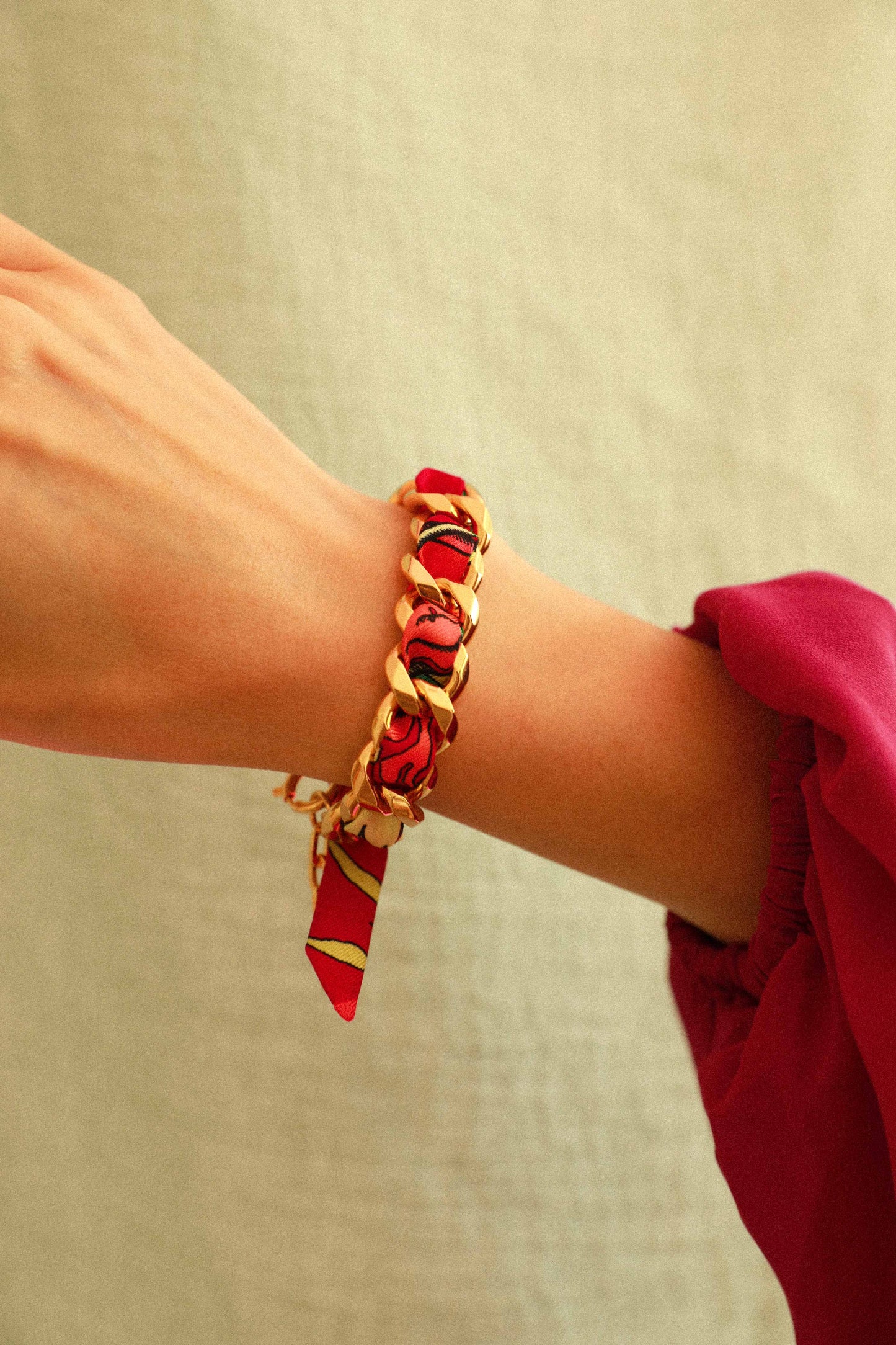 Bracelet Décembre et ruban Tigres & cerceaux, coloré