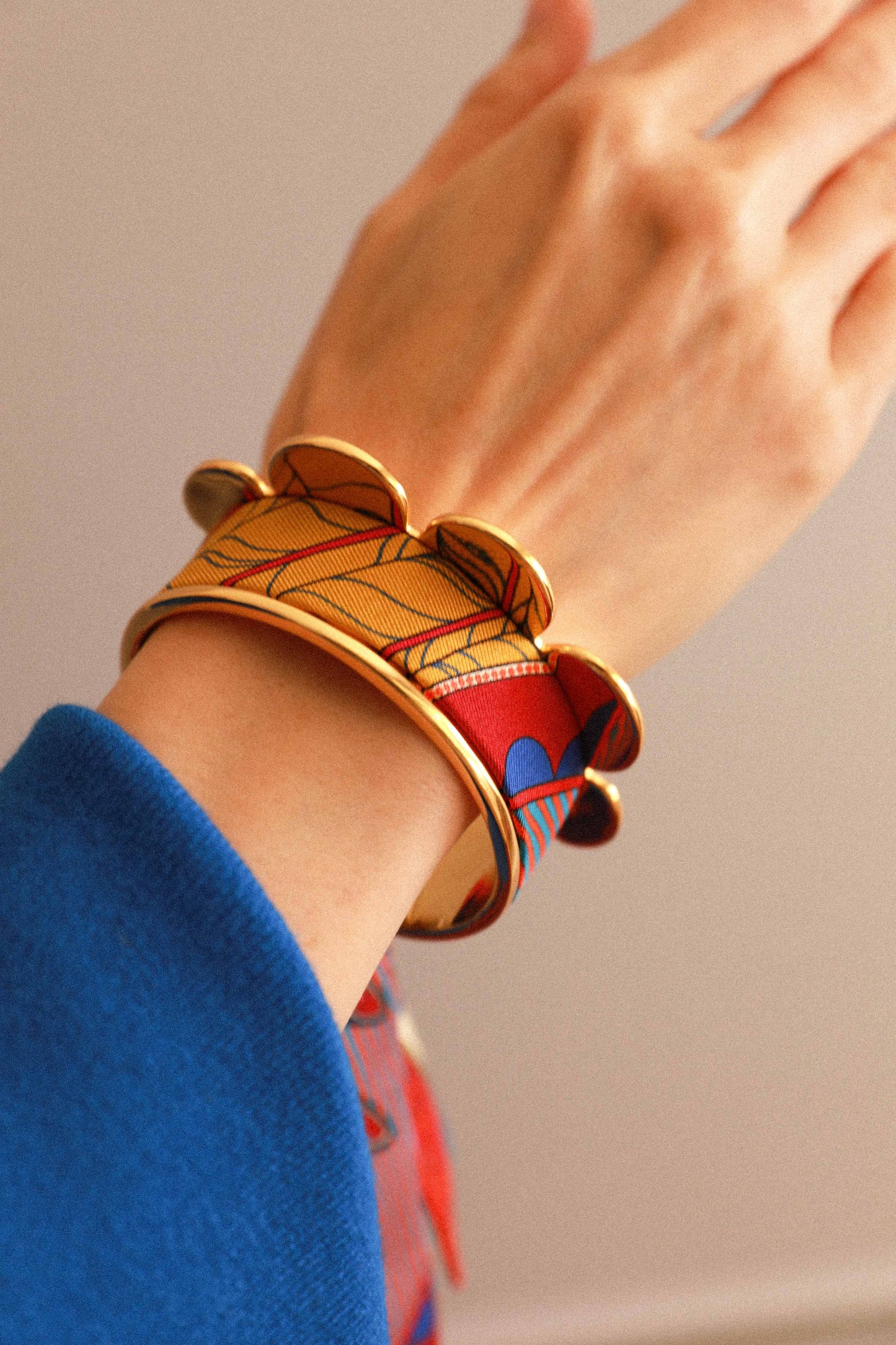Pennant cuff and Carousel ribbon, colorful