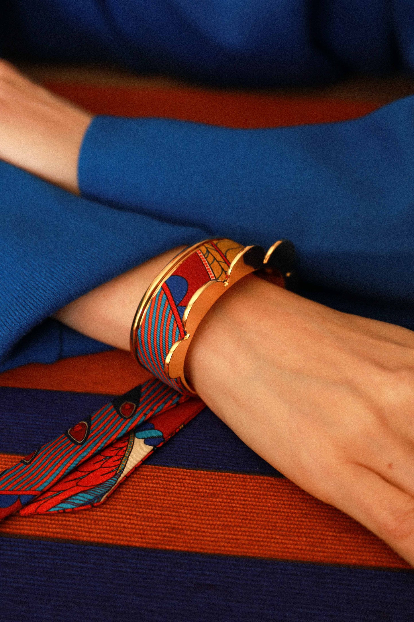 Pennant cuff and Carousel ribbon, colorful