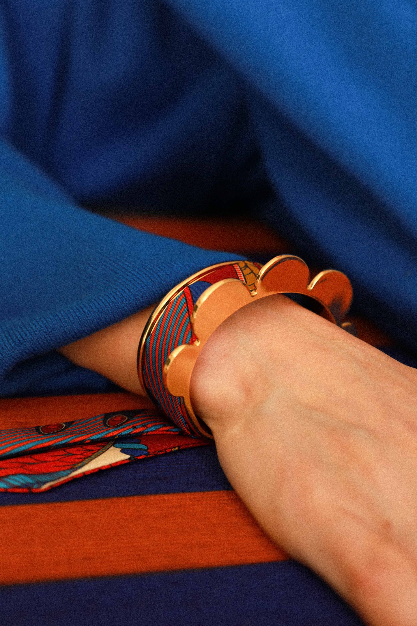 Pennant cuff and Carousel ribbon, colorful