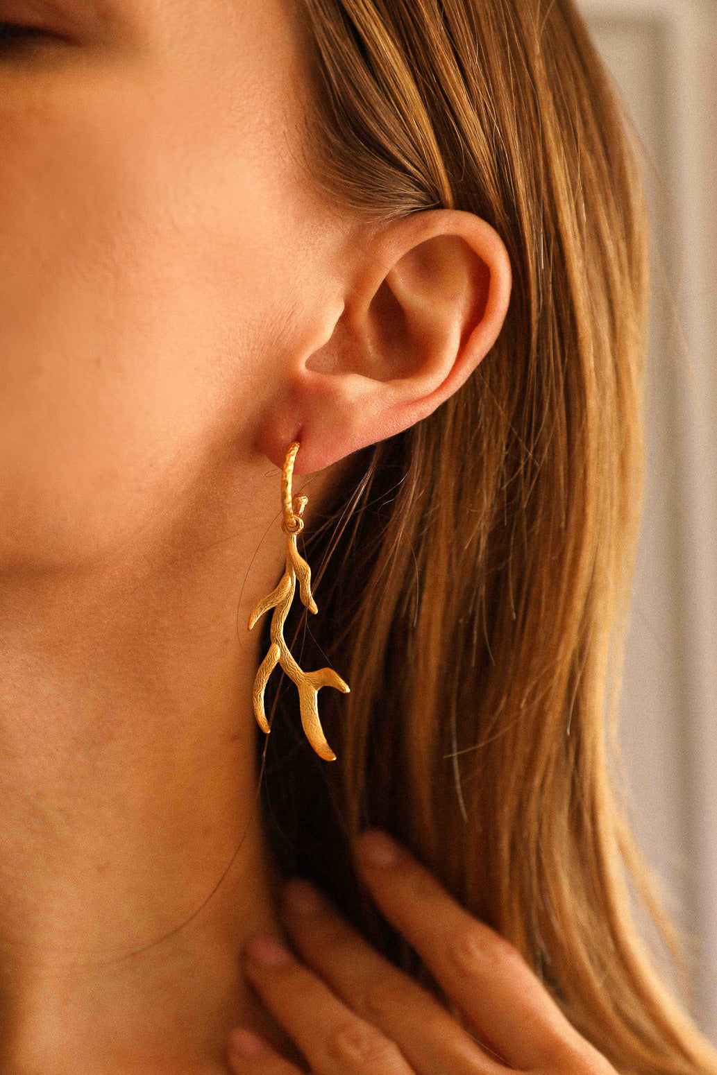 Deer Antler Earrings