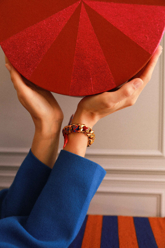 Bracelet Décembre et ruban Carrousel, coloré