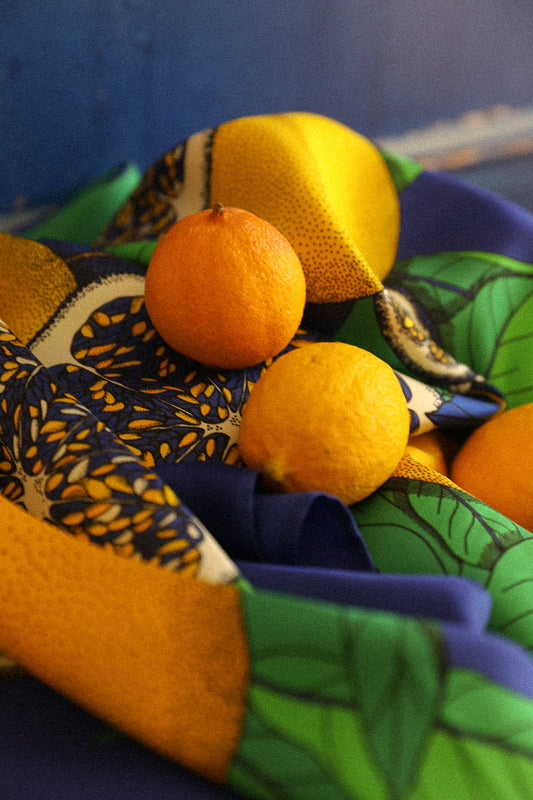 Carré 110 cm Cocktail, bleu