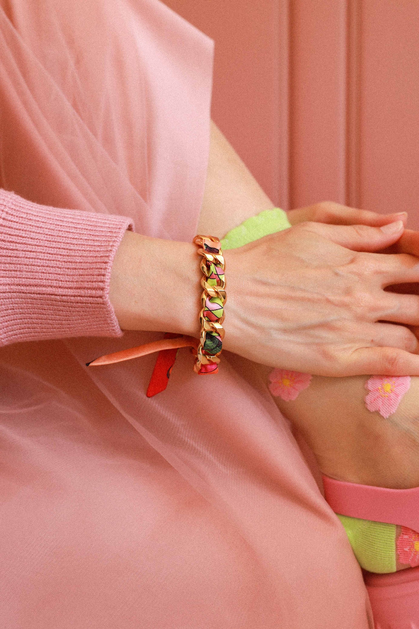 Bracelet Décembre et ruban Joker, coloré