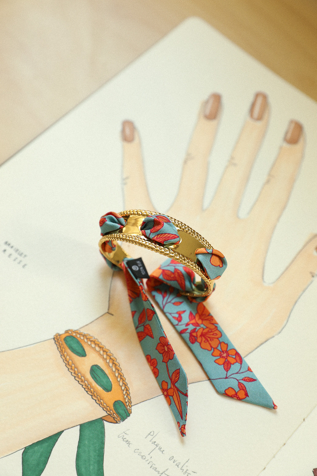 Aquarius Braid and Ribbon Bracelet