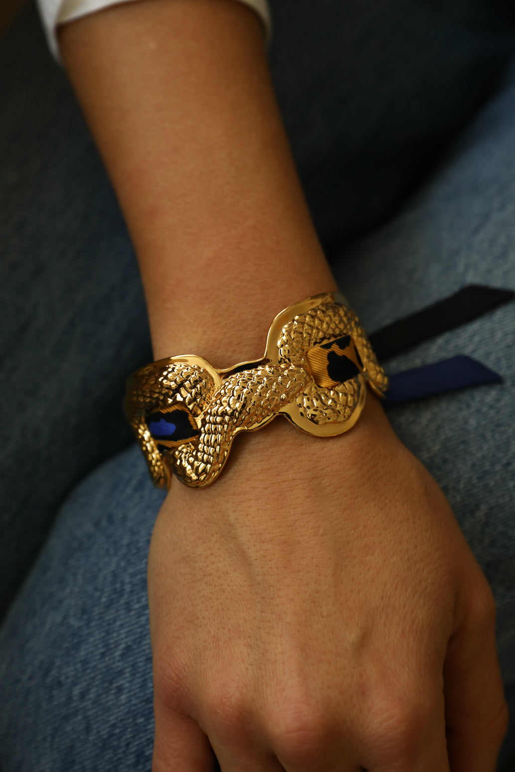 Serpentarius Cuff and Astral Map Ribbon, Neutral