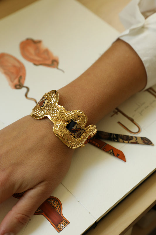 Serpentarius Cuff and Astral Map Ribbon, Neutral