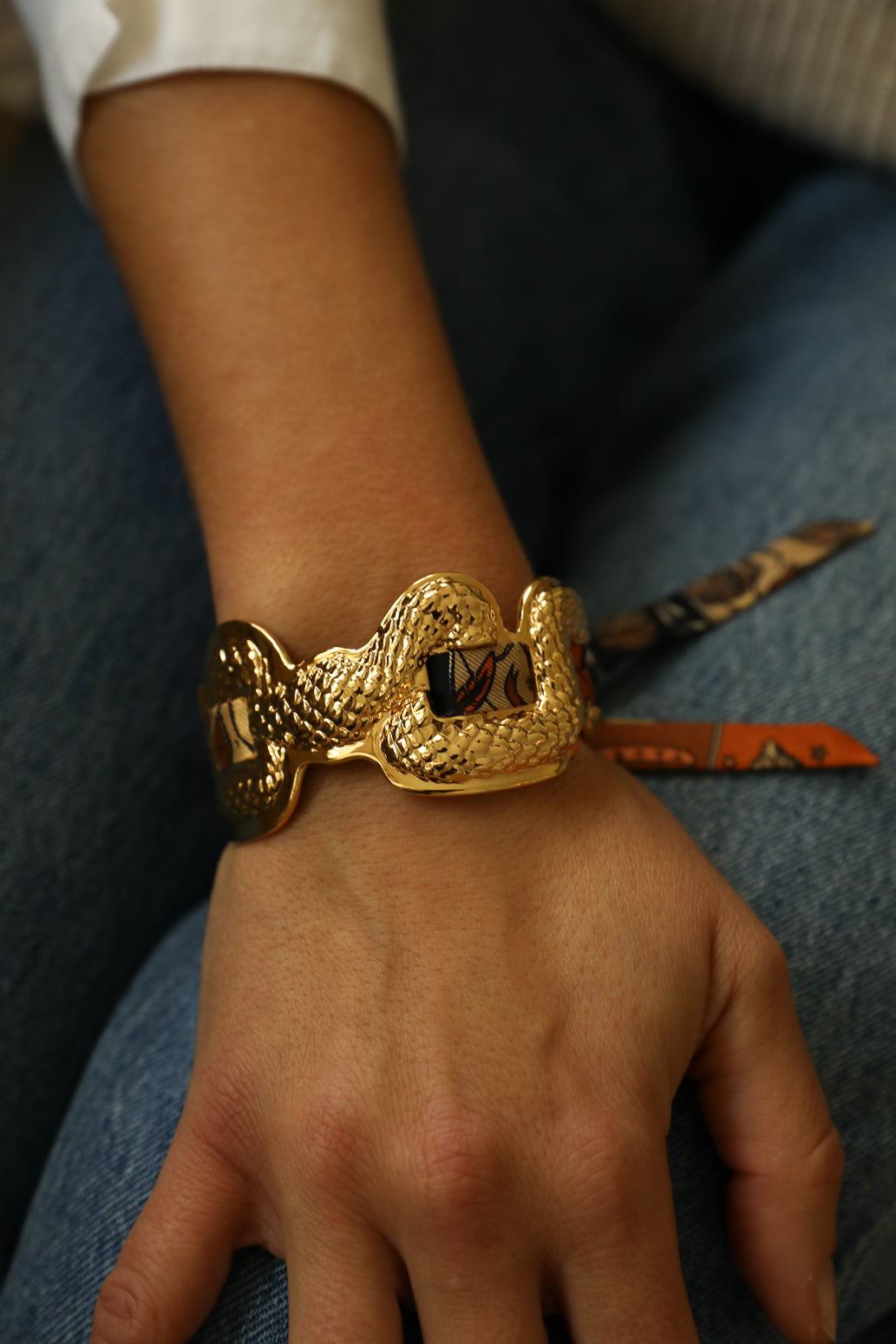 Manchette Serpentaire et ruban Carte Astrale, neutre