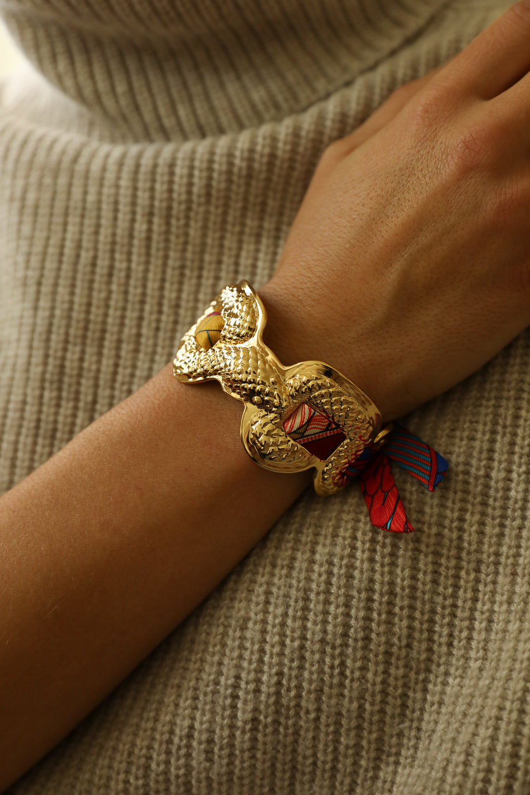 Manchette Serpentaire et ruban Carrousel, coloré