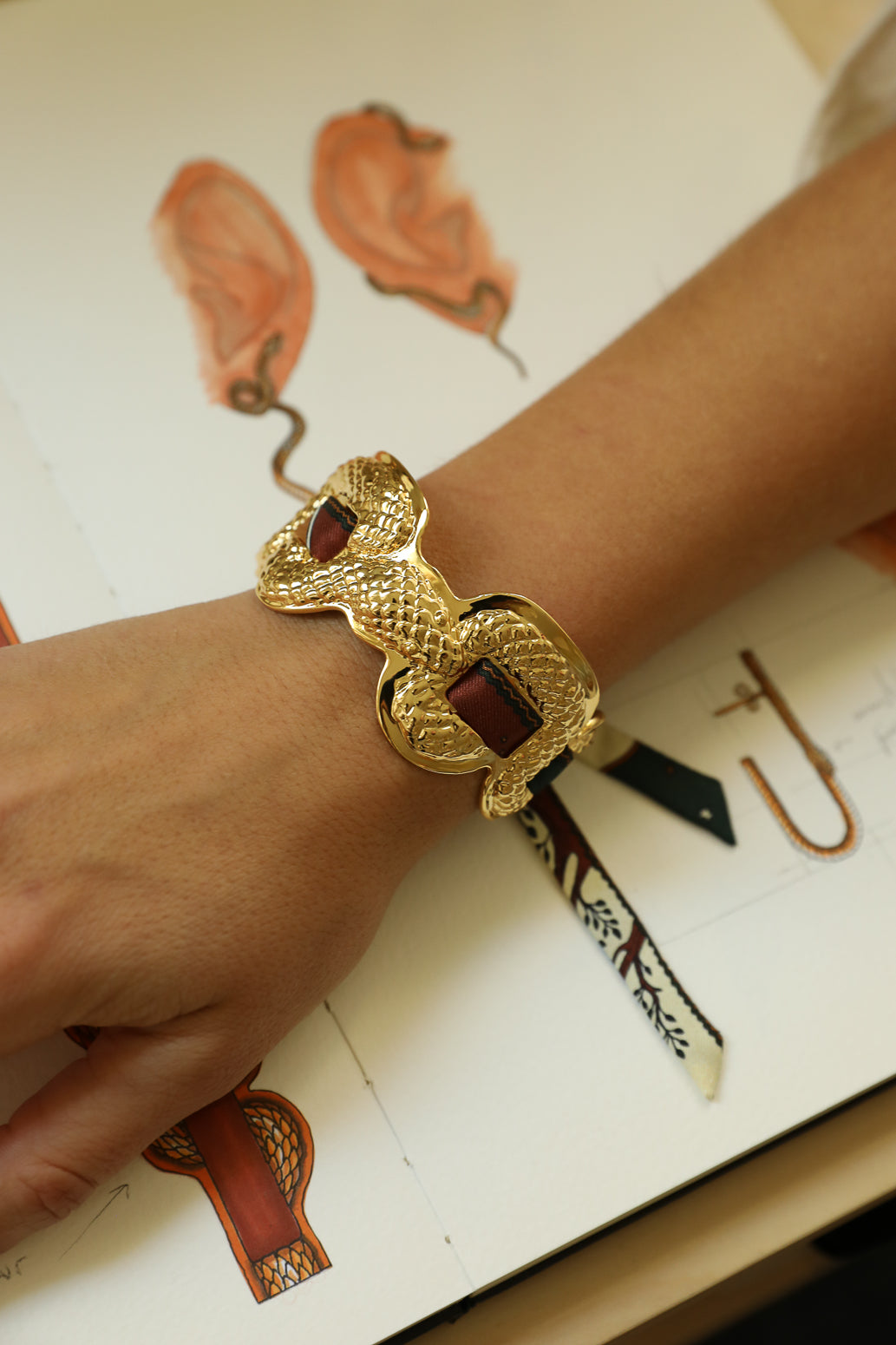 Manchette Serpentaire et ruban Capricorne