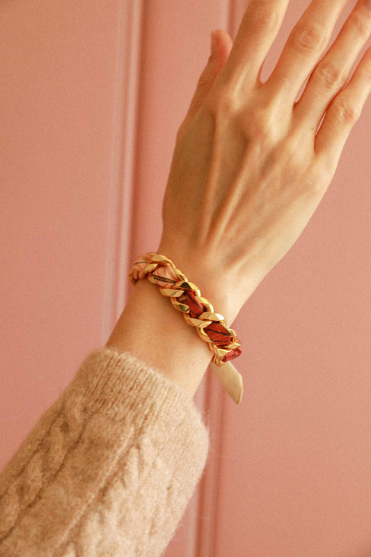 Bracelet Décembre et ruban Carrousel, neutre