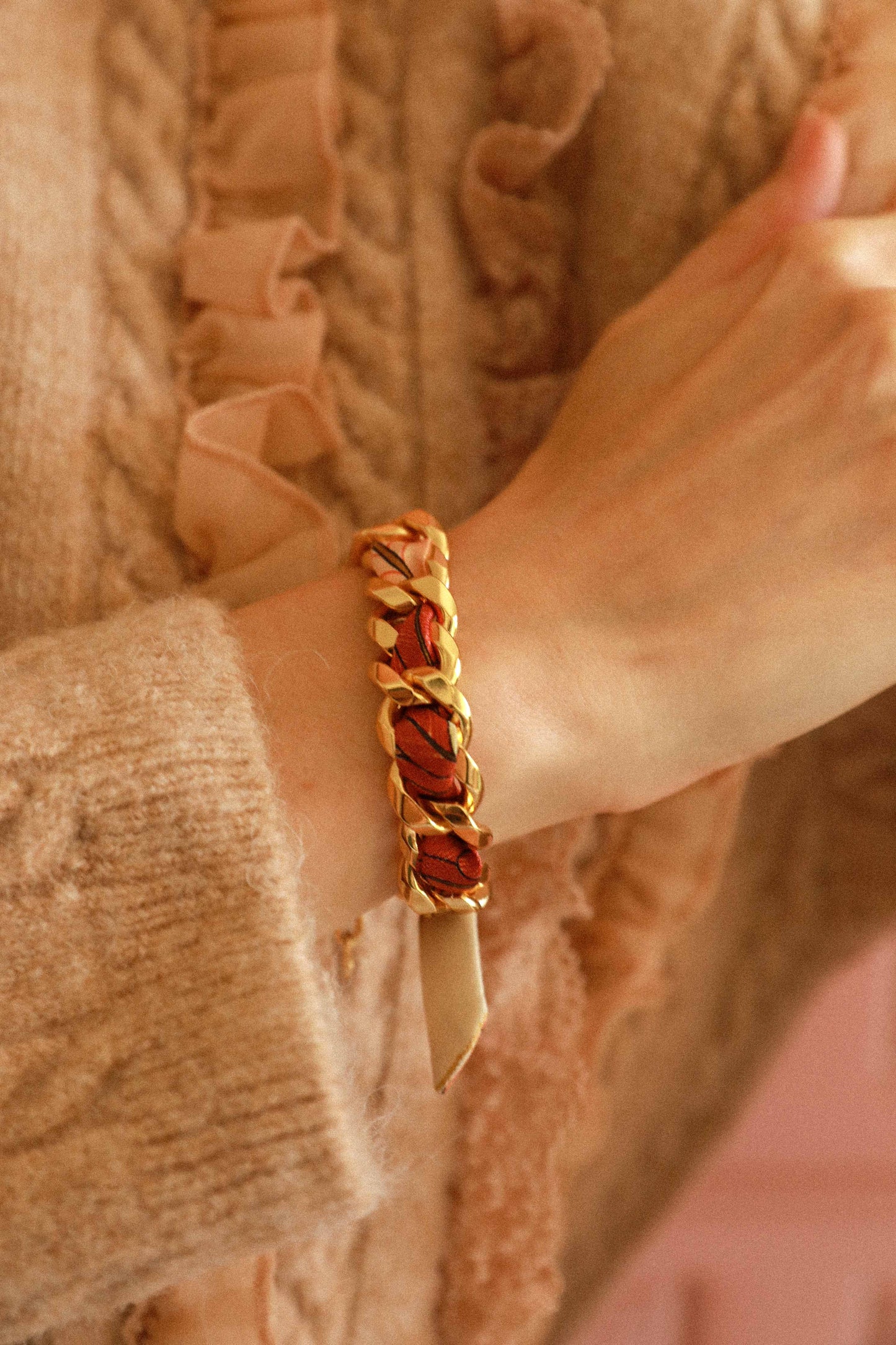 Bracelet Décembre et ruban Carrousel, neutre