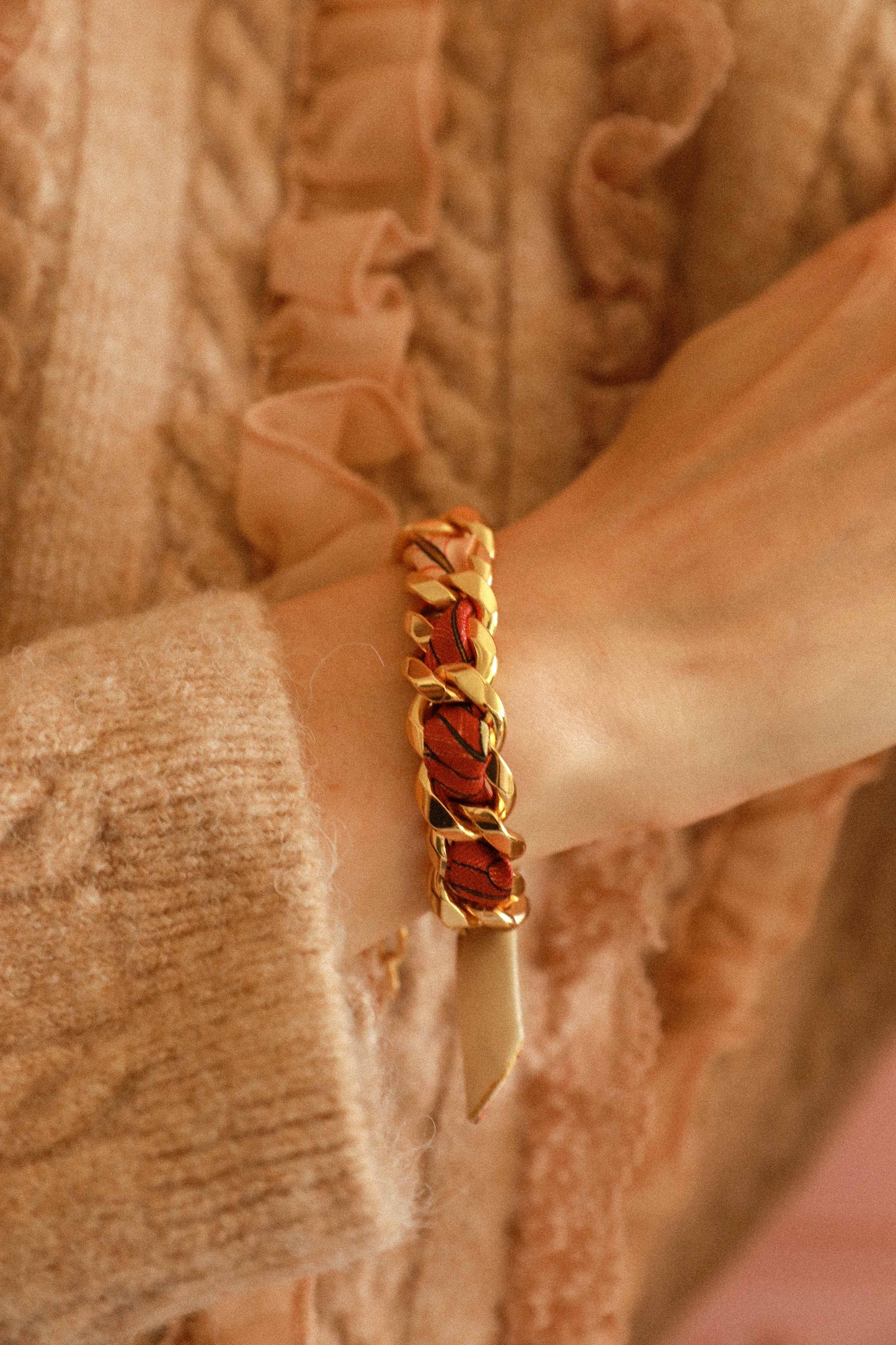 Bracelet Décembre et ruban Carrousel, neutre