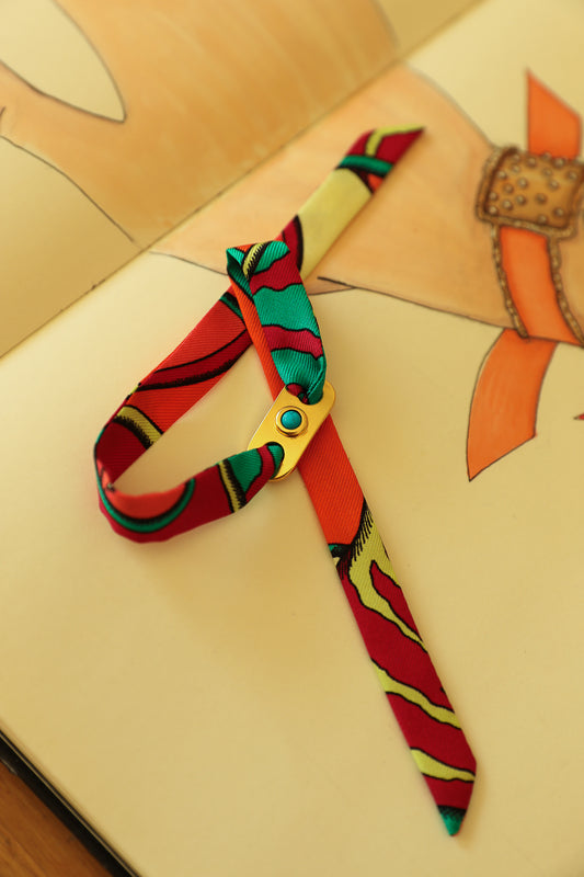 Star Ornament Set + 4cm Ribbon Brown Earth