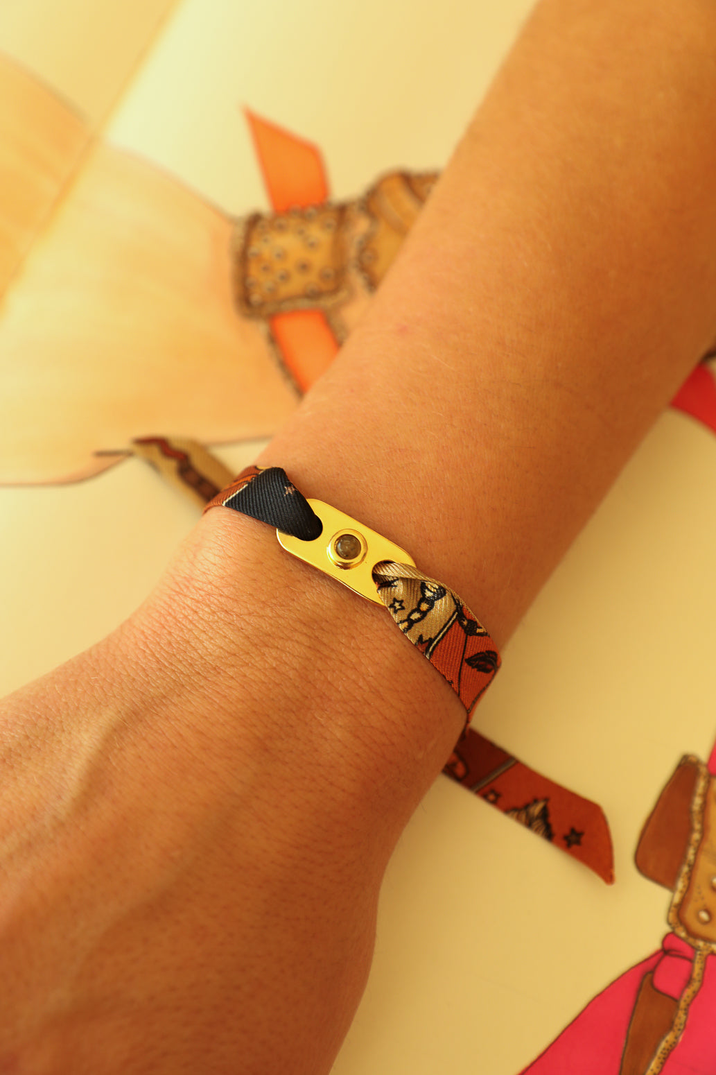 Star Ornament Set + 4cm Ribbon Brown Earth