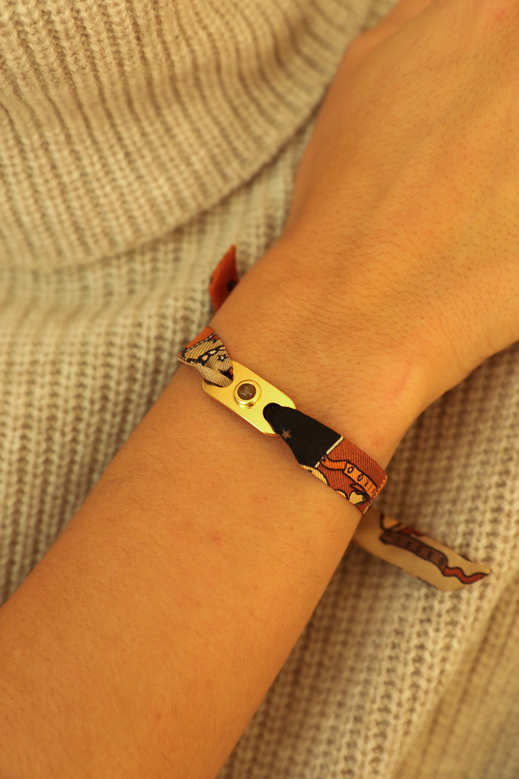 Star Ornament Set + 4cm Ribbon Brown Earth