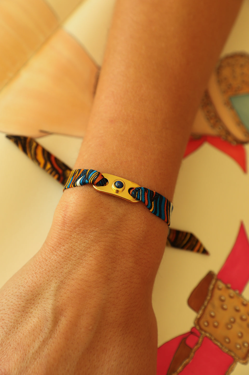 Star Ornament Set + 4cm Ribbon Brown Earth