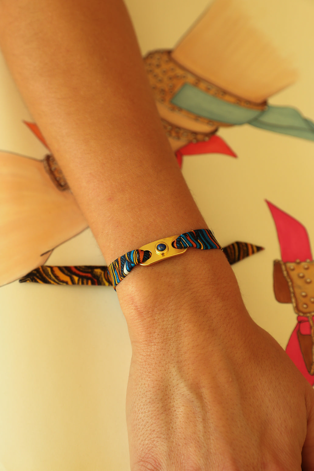 Star Ornament Set + 4cm Ribbon Brown Earth