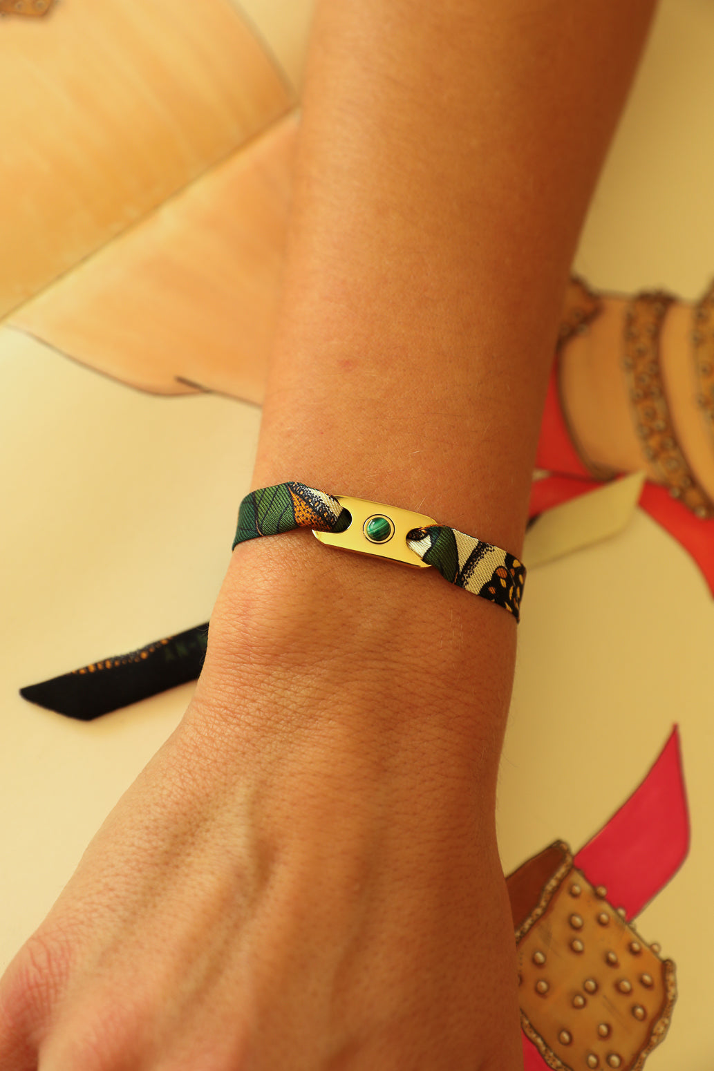 Star Ornament Set + 4cm Ribbon Brown Earth