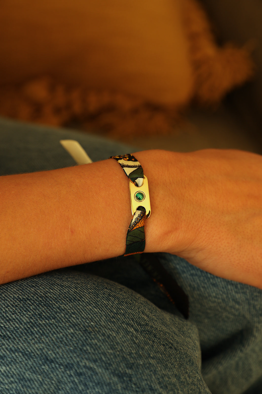 Star Ornament Set + 4cm Ribbon Brown Earth