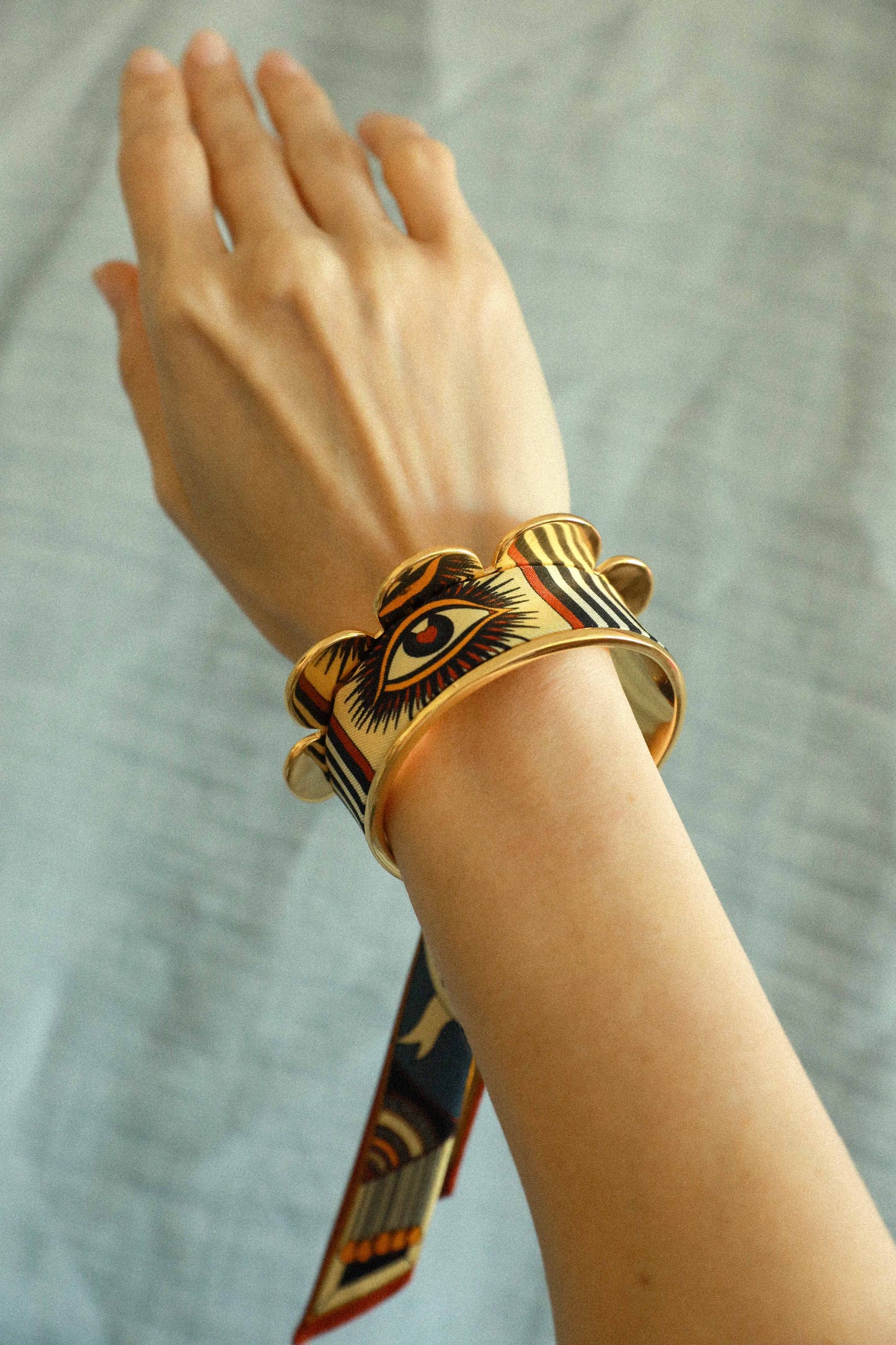 The Perfect Match Pennant and Ribbon Cuff, Neutral