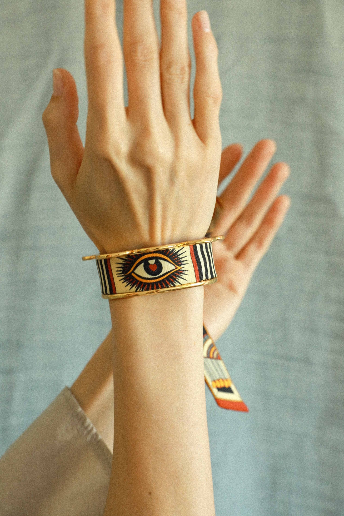The Perfect Match Pennant and Ribbon Cuff, Neutral