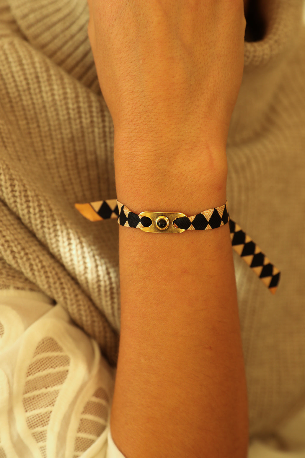 Star Ornament Set + 4cm Ribbon Brown Earth