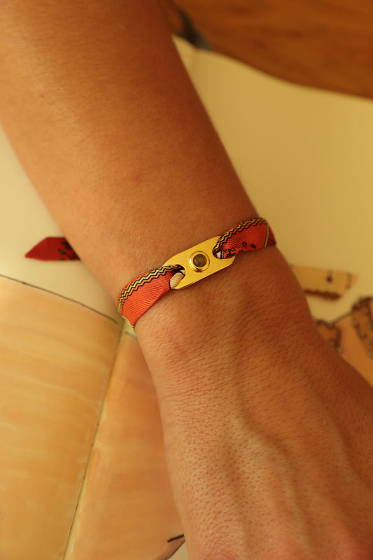 Star Ornament Set + 4cm Ribbon Brown Earth