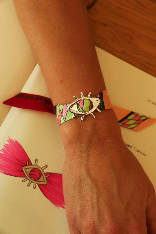 Star Ornament Set + 4cm Ribbon Brown Earth