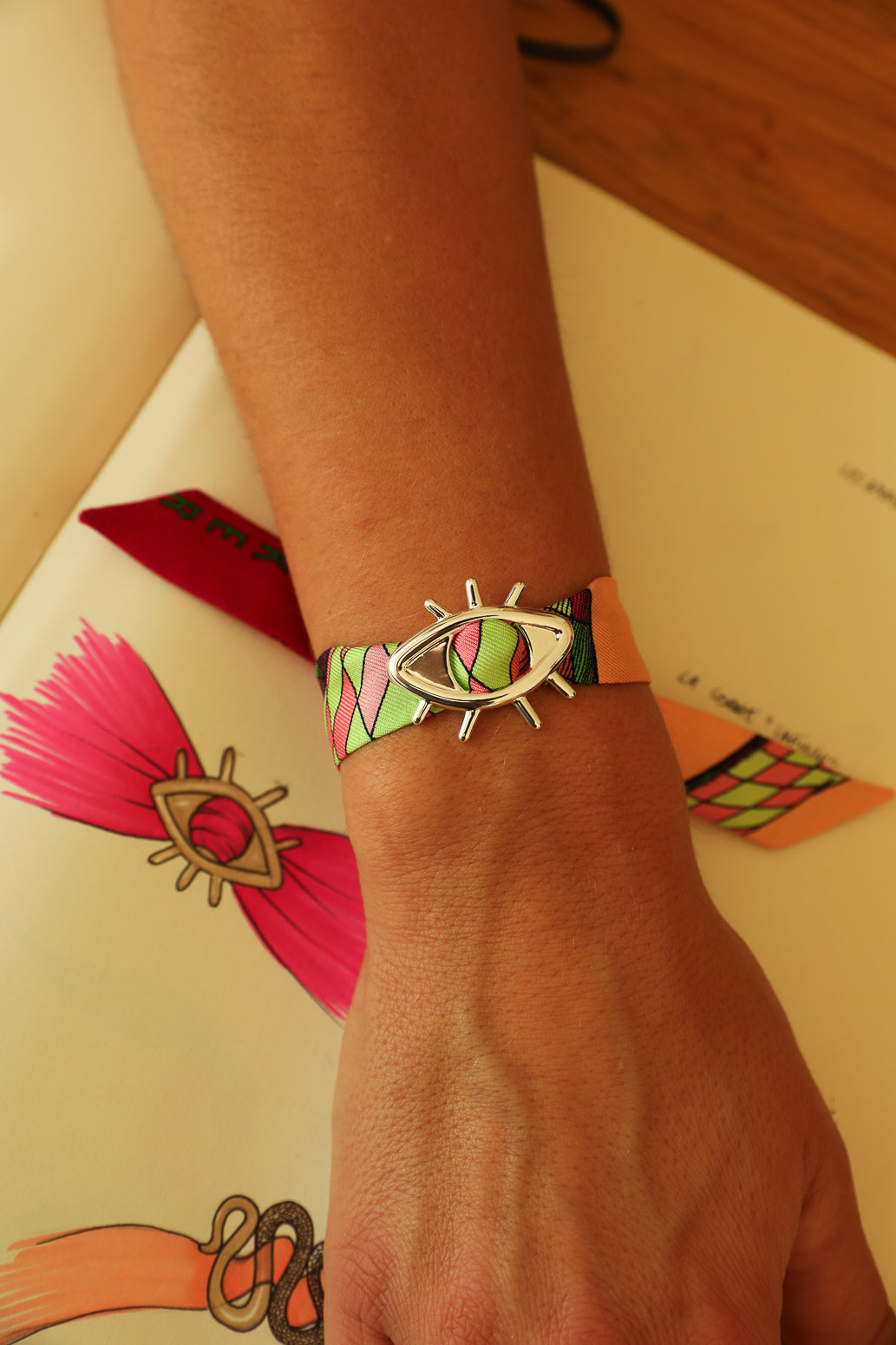 Star Ornament Set + 4cm Ribbon Brown Earth