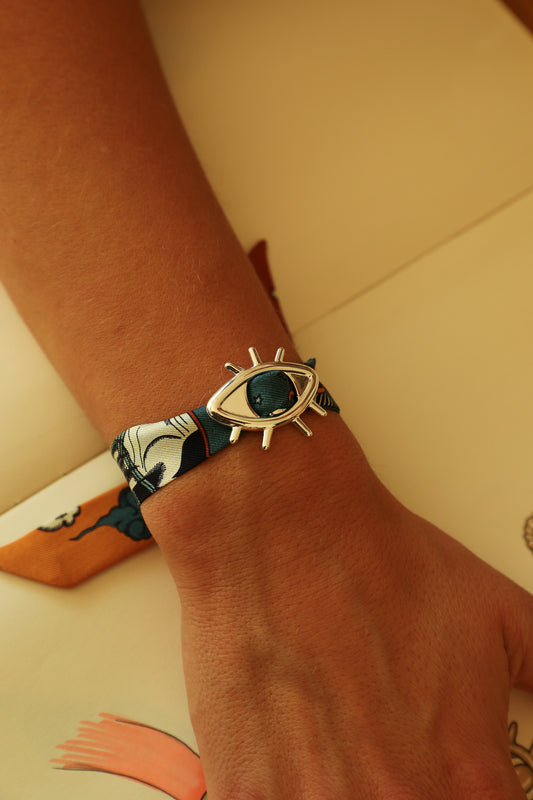 Star Ornament Set + 4cm Ribbon Brown Earth